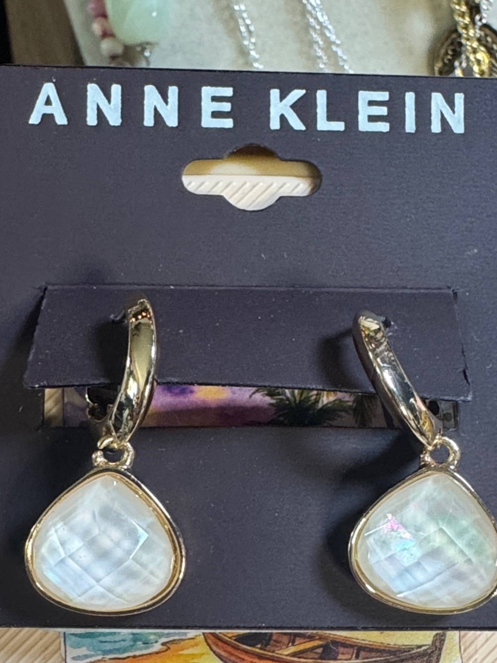 Anne Klein Gold Drop Earrings